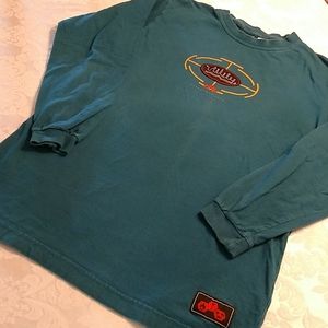 Boy's Utility long sleeve t-shirt, in teal XLarge